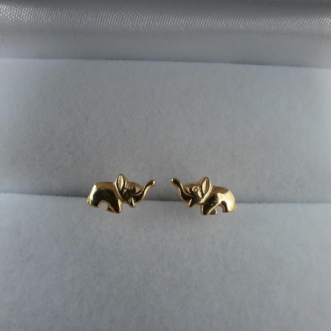 Χρυσά σκουλαρίκια Κ14 ελεφαντάκια