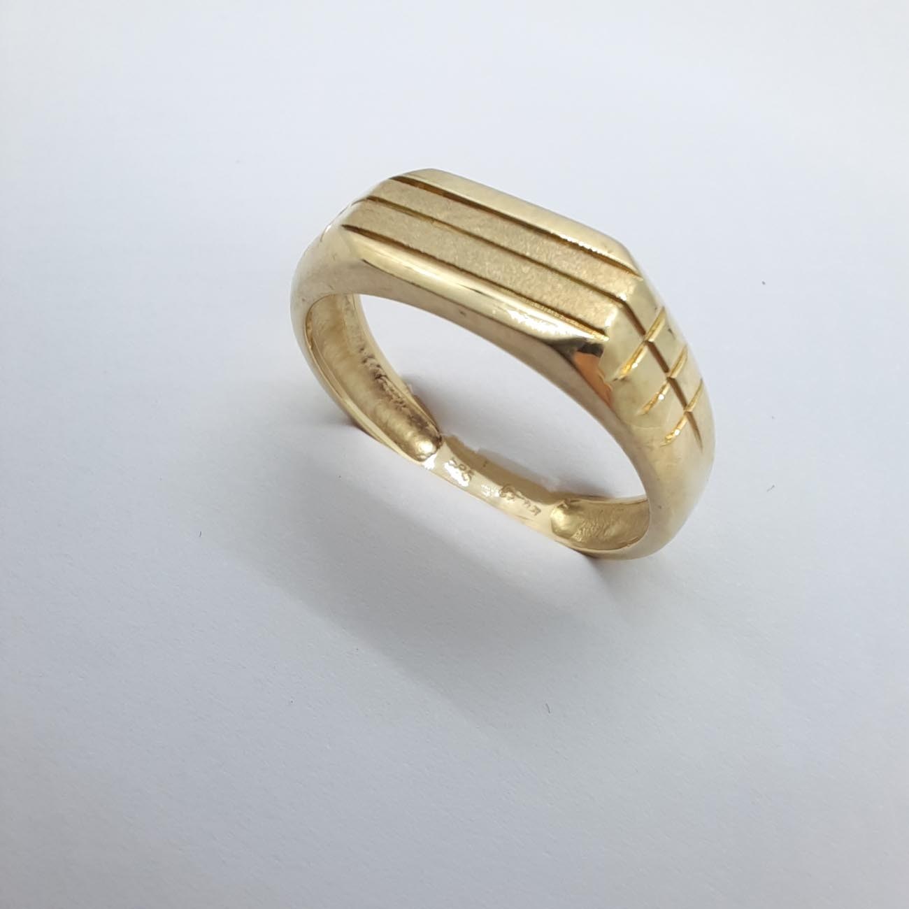 Χρυσό δαχτυλίδι αντρικό Κ14 