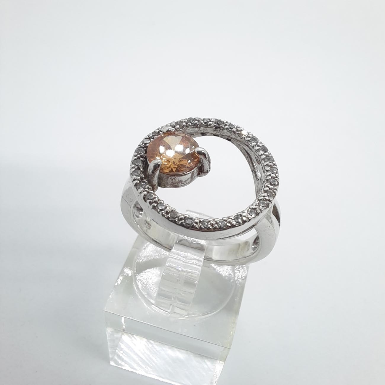 Ασημένιο δαχτυλίδι ζιργκόν