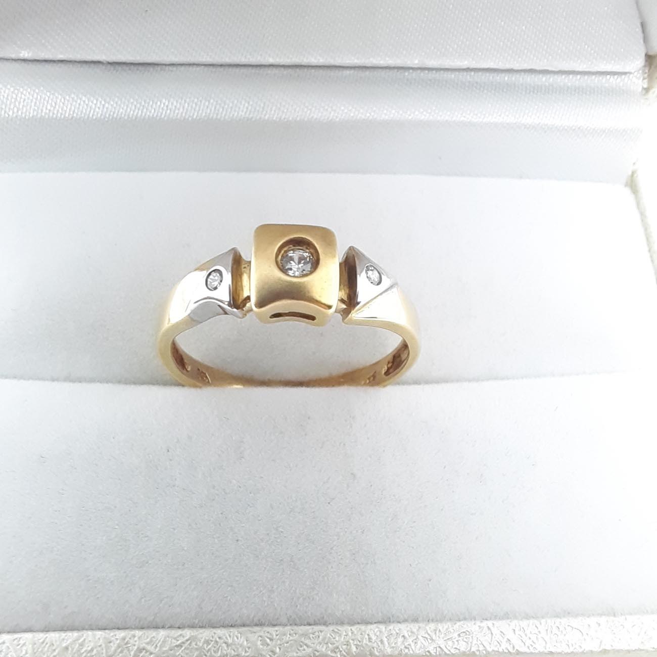 Δαχτυλίδι αρραβώνων χρυσό Κ14 ζιργκόν
