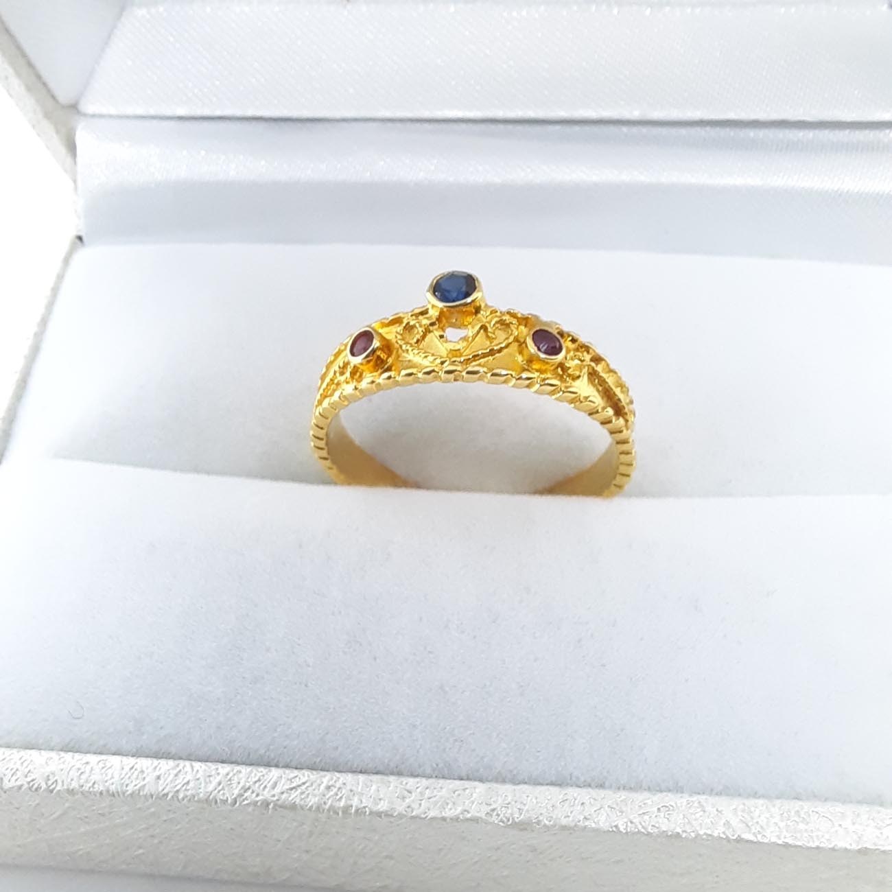 Χρυσό βυζαντινό δαχτυλίδι Κ14