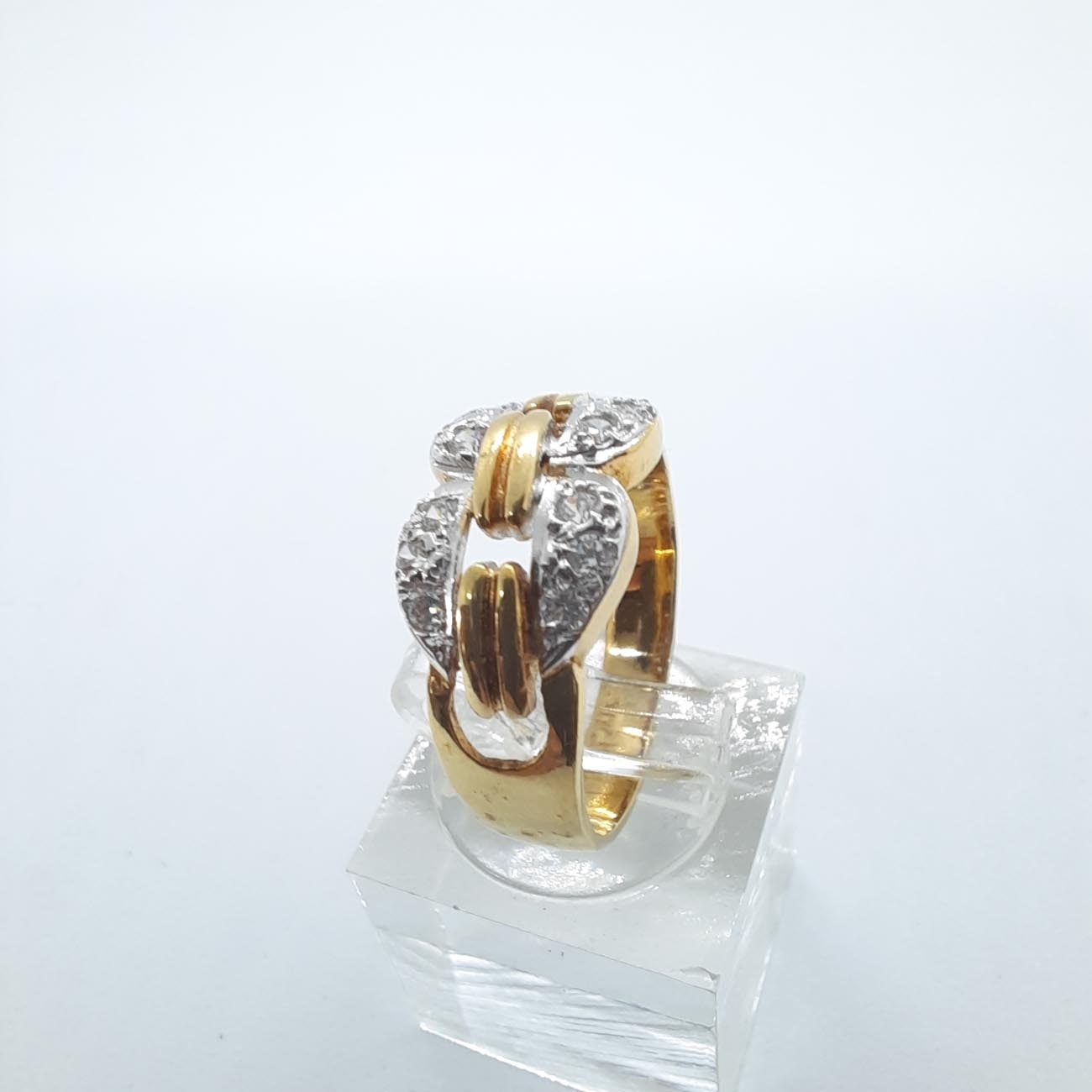 Χρυσό δαχτυλίδι Κ14 φιόγκος