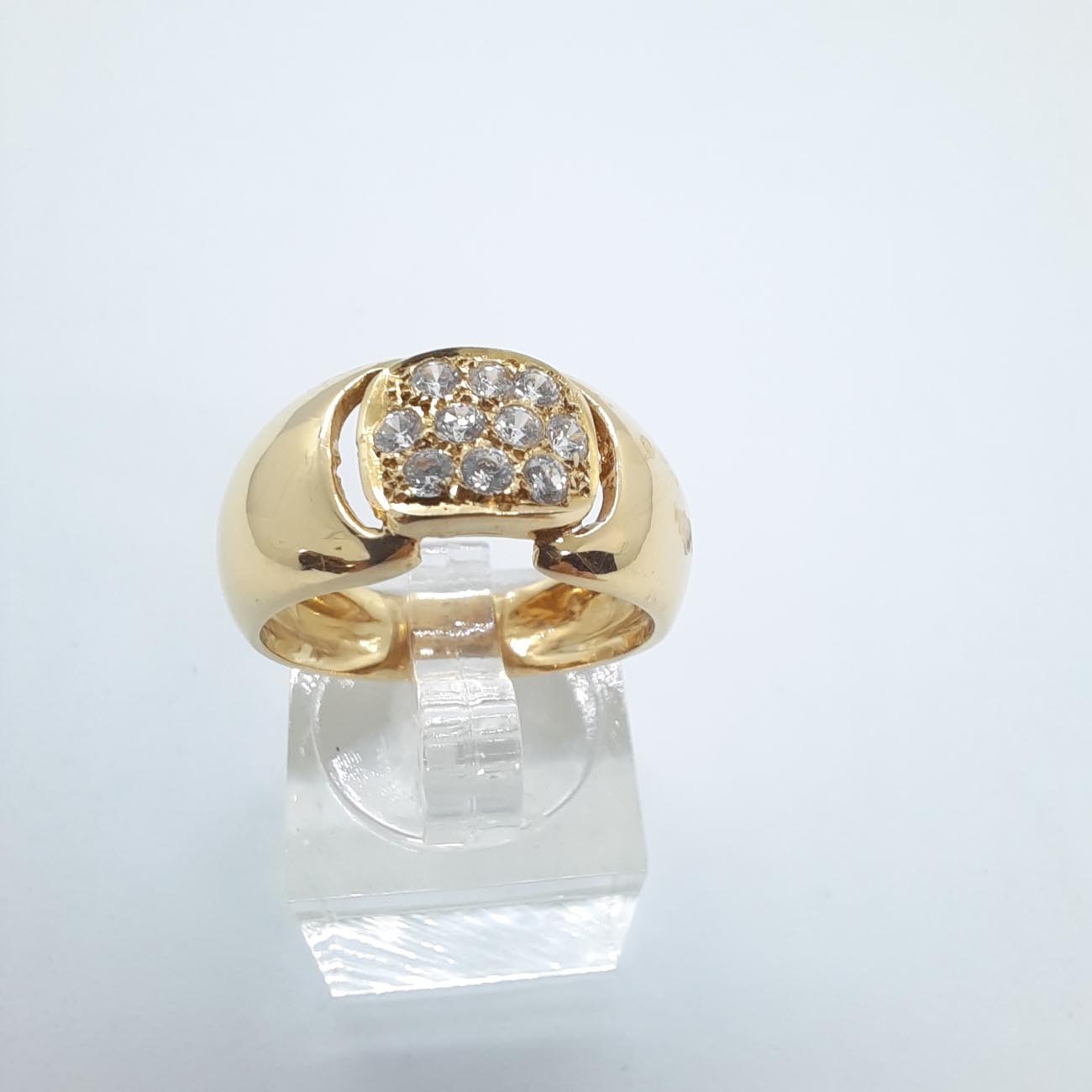 Χρυσό δαχτυλίδι Κ14 μίνιμαλ