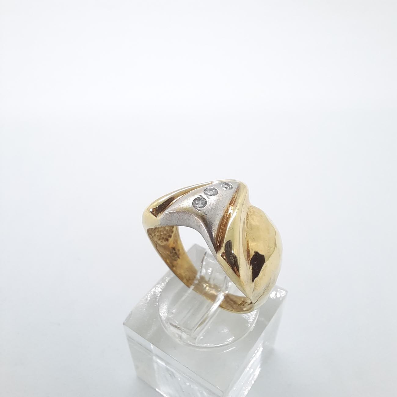 Χρυσό δαχτυλίδι Κ14 ζιργκόν