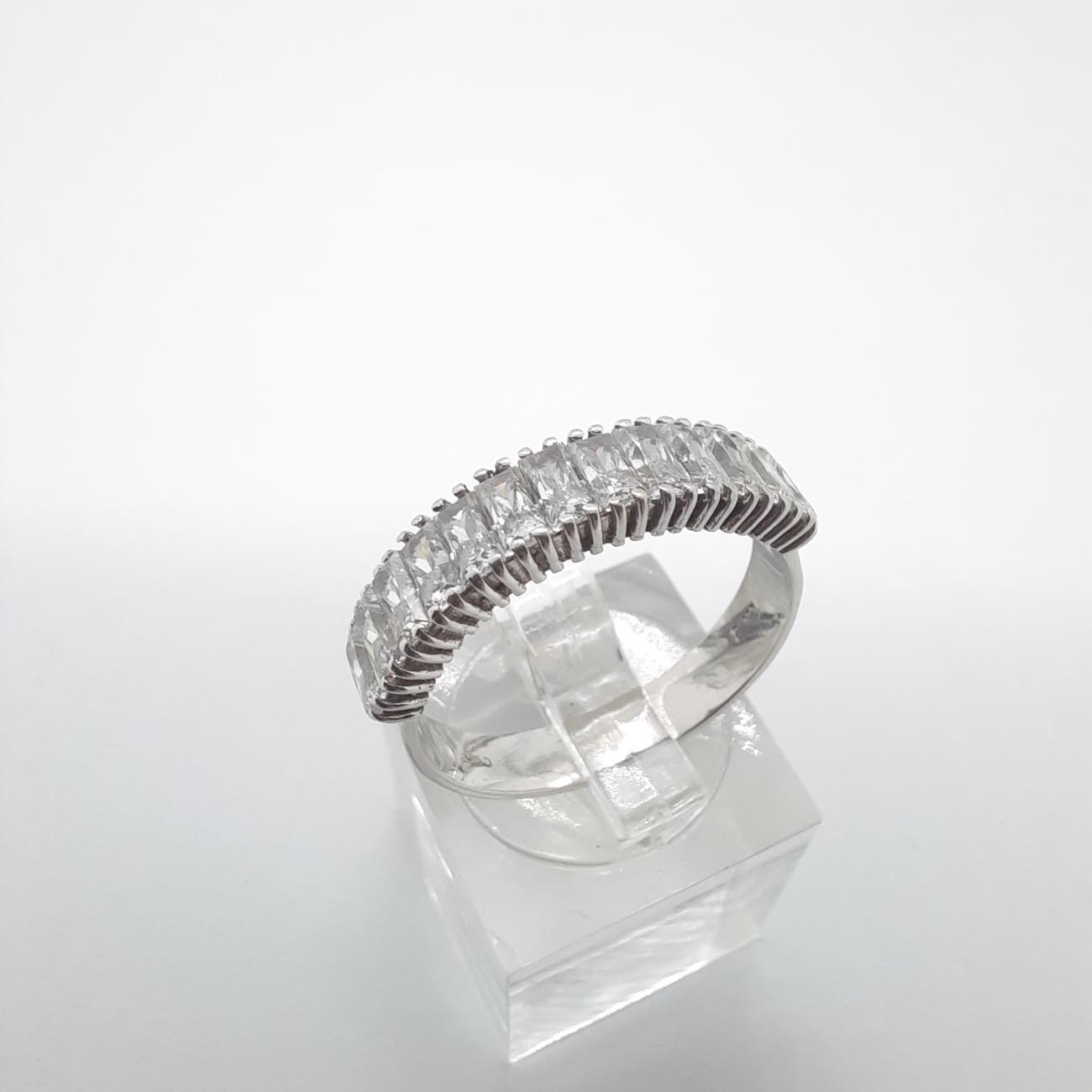 Λευκόχρυσο δαχτυλίδι σειρέ Κ14 sparkle