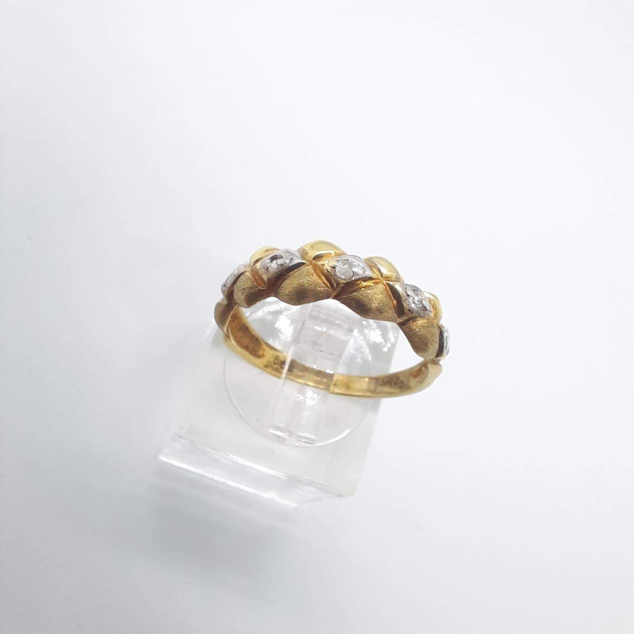 Χρυσό δαχτυλίδι ζιργκόν K14