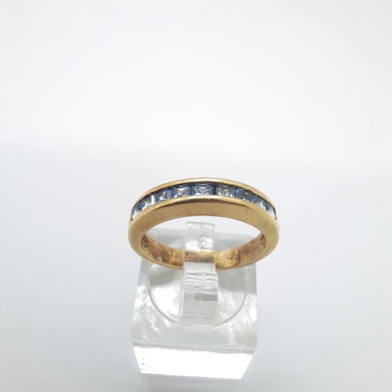 Δαχτυλίδι σειρέ χρυσό K14 oceano
