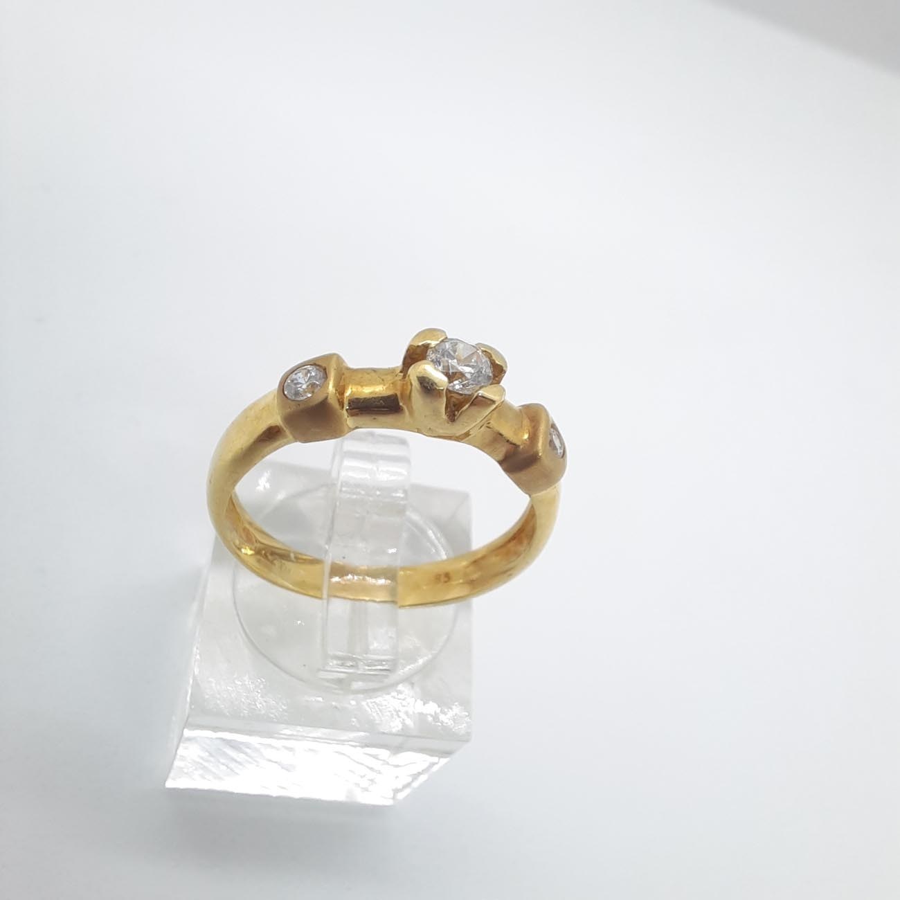 Δαχτυλίδι χρυσό Κ14 ζιργκόν