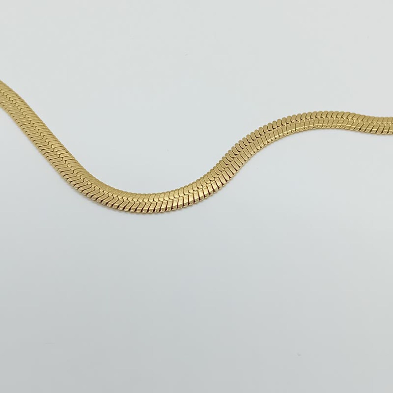 Κολιέ αλυσίδα snake ατσάλι χρυσή απόχρωση