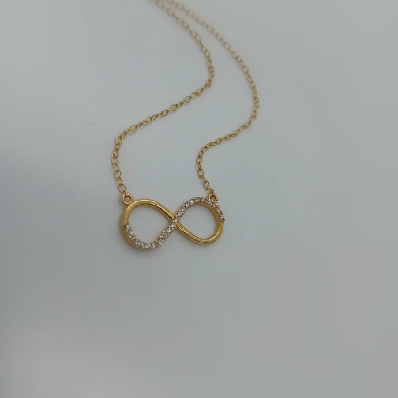 Κολιέ ΑΠΕΙΡΟ επιχρυσωμένο ασήμι με ζιργκόν