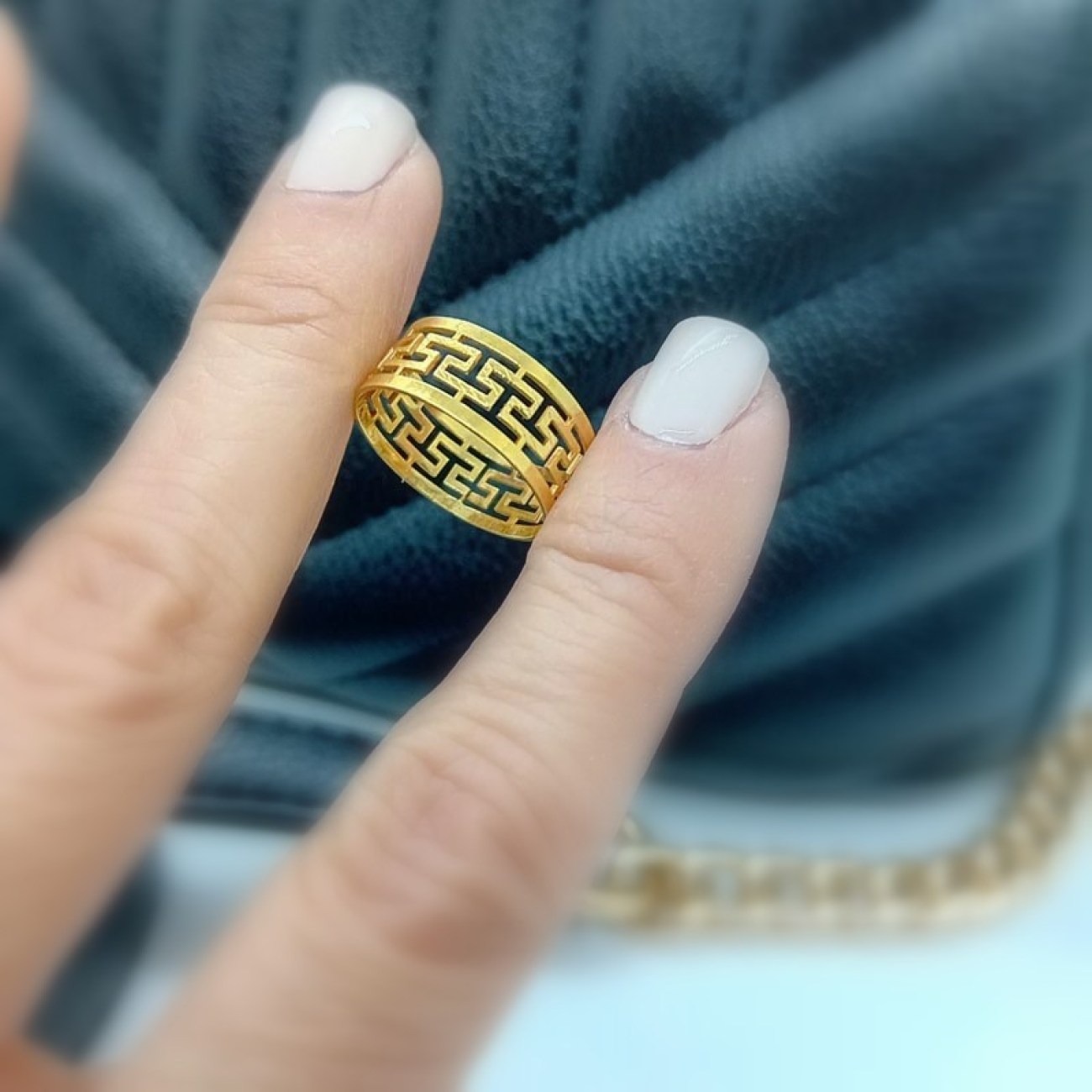 Χρυσό δαχτυλίδι ΜΑΙΑΝΔΡΟΣ 14 καράτια