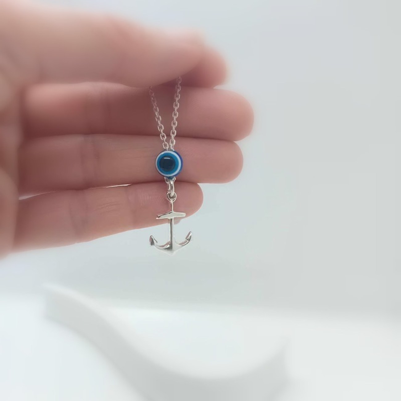 Άγκυρα ασήμι 925 γούρι βάρκας/σκάφους