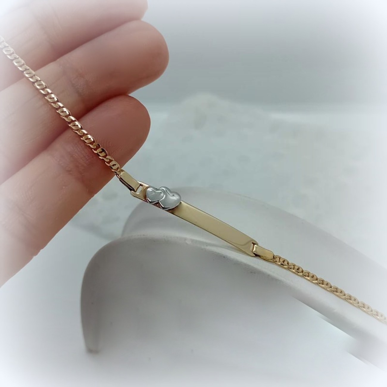 Ταυτότητα χρυσή Κ14 με καρδούλες