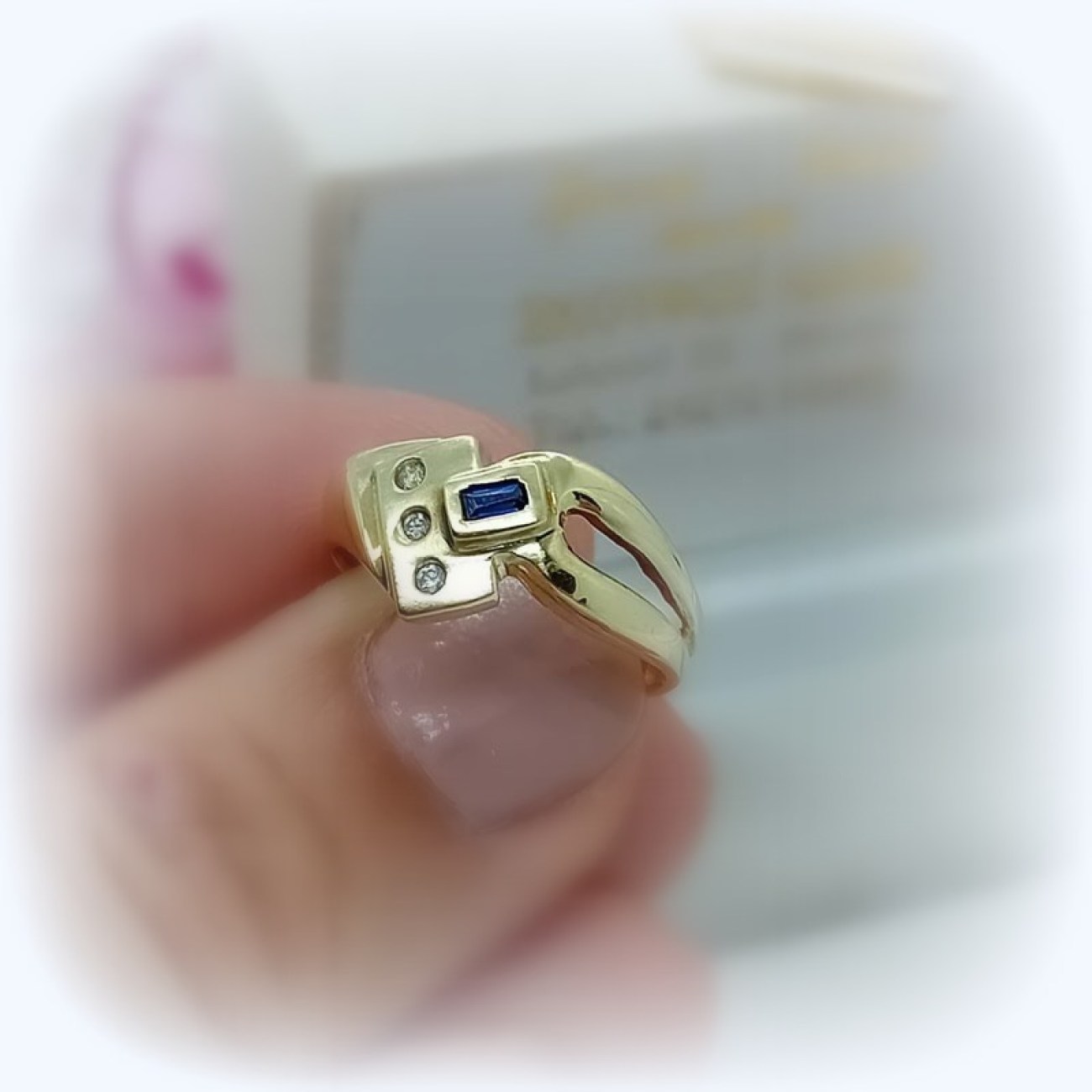 Χρυσό δαχτυλίδι Κ14 GEOMETRY